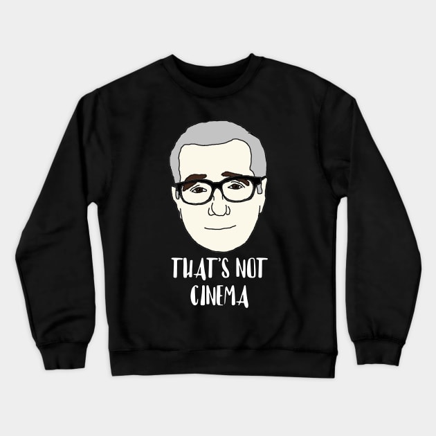 Martin Scorsese Cartoon Crewneck Sweatshirt by RevolutionInPaint